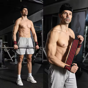 Premium Deadlift Wristwrap Gym Fitness Workouts Support Wraps pour la musculation Support de poignet Haltérophilie - Product Image 4