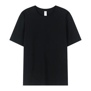 Fabricantes de Ropa OEM, Camisetas Casuales de Algodón de 280g, Gruesas, Sólidas, Transpirables, de Talla Grande, Camisetas Personalizadas para Hombre - Product Image 4