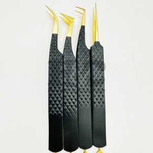 แหนบขนตาสแตนเลสแบบรูปหัวใจเทรนด์ใหม่แหนบปลายทองสำหรับต่อขนตาโลโก้อย่างยั่งยืนสำหรับขนมิงค์ - Product Image 4