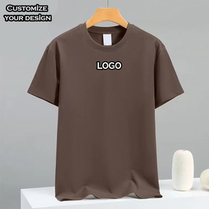 Vente en gros Tshirt 100% coton personnalisable de haute qualité T-Shirt vierge pour hommes de grande taille Logo imprimé vierge coupe surdimensionnée - Product Image 2