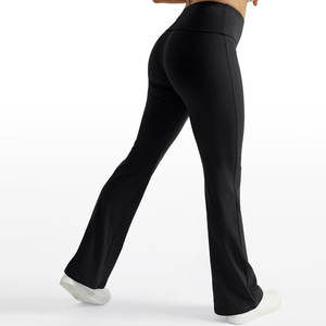 Leggings personnalisés OEM pour femmes avec technique de strass en tissu respirant pour Promotions de fitness en salle de sport Commandes en gros Options de logo - Product Image 2