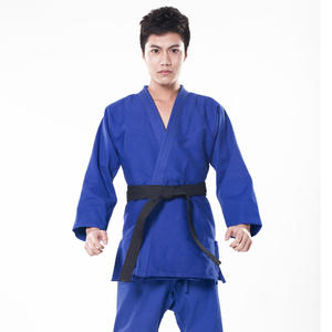 Woosung Sample Free Shipping Judo Uniform Fabric <b>Kimonos</b> Bjj Jiu Jitsu Martial Arts Blue Color Judo Suit - Product Image 3