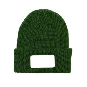 Fully Customize Logo Classic Outdoor Colorblock Cuffed <b>Black</b> Hat Solid Color Plain Beanie Warm <b>Cap</b> Hat For <b>Men</b> - Product Image 1