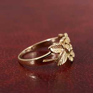 Handmade Brass Floral <b>Ring</b> Gold Plated Flower <b>Dainty</b> Wholesale <b>Ring</b> For Women - Product Image 2