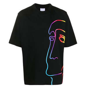 Camisetas con estampado ODM para hombre, ropa de calle de gran tamaño, de algodón pesado en blanco, diseño personalizado, 280gsm - Product Image 5