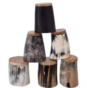 Vaso de Cuerno Clásico para Bebidas, Estilo Vikingo, Brillo Suave, Perfecto para Bar y Hogar, Vaso de Cuerno Ecológico para Bebidas - Product Image 1