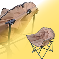 Chaise de relaxation pliante en acier inoxydable CC10 à la mode Design moderne coussin doux pour les pique-niques en famille en plein air jardin Camping