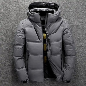 Veste à bulles avec logo personnalisé, sweat à capuche matelassé d'hiver, fourrure chaude, tissu intérieur doux disponible dans des couleurs sombres, style décontracté - Product Image 2