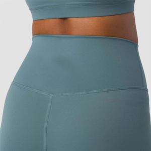 Pantalones de Yoga de nailon de cintura alta personalizados al por mayor, mallas para mujer, poliéster suave de punto, cintura media, estampado de leopardo para gimnasio y fitness - Product Image 5