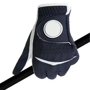 Gants de golf avec logo personnalisé, main gauche, impression par sublimation, accessoire de sport respirant en cuir véritable, style tendance - Product Image 4