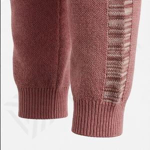 Conjunto de Sudadera con Capucha y Pantalones de Chándal de Punto Acanalado de Cachemira para Mujer, Diseño Nuevo, Ropa Deportiva Informal de Moda para Gimnasio, Color Personalizado - Product Image 6