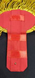 อินทรธนูทองขอบแดงทองทำจากผ้าทองเหลืองออกแบบให้เป็นแผ่นรองไหล่อุปกรณ์ป้องกันภัยส่วนบุคคล - Product Image 4