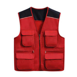 Vêtement de travail haute visibilité, veste de sécurité sans manches avec bande réfléchissante pour les travailleurs du bâtiment et les travailleurs en extérieur - Product Image 3