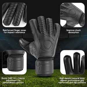 Gants de gardien de but de qualité supérieure matériau respirant blanc gants de gardien de but en Latex sur mesure pour les sports de football - Product Image 6