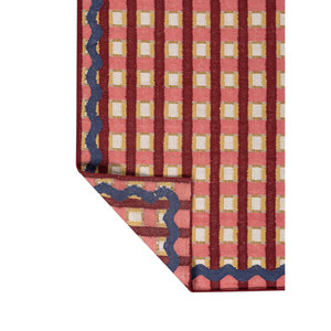 พรมขนสัตว์ทำมือขนาดใหญ่ลายทางสีแดงส้มแบบทอเรียบ รุ่น ADWL-13293 สำหรับตกแต่งบ้าน - Product Image 5