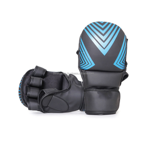 Guantes de Lucha MMA Avanzados de Cuero PU con Absorción de Impactos para Entrenamiento y Sparring, Personalizables de Fábrica, Cierre de Gancho y Bucle Sanda - Product Image 3