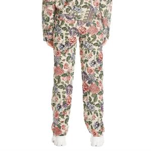 Pantalon imprimé floral d'inspiration vintage pour femme-Pantalon doux et léger avec motif de fleurs rétro, idéal pour le décontracté - Product Image 6