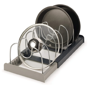 Support de <span class=keywords><strong>rangement</strong></span> réglable en acier inoxydable pour assiettes, planches à découper, casseroles, plateaux - Product Image 1