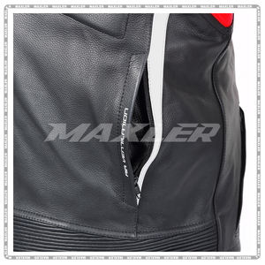 Combinaison en cuir de course personnalisée pour hommes et femmes, protection à haute durabilité, coupe élégante - Product Image 4