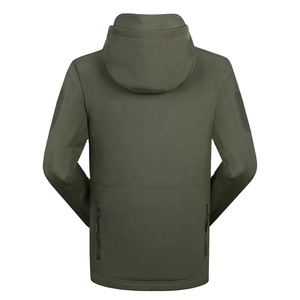 Veste Softshell Imperméable en Cuir de Veau pour Homme avec Col Montant et Logo Frontal, Tailles Étendues, Patchs 2026 - Product Image 3
