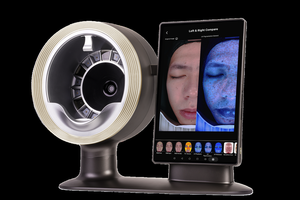 جهاز فيير 2 في 1 لتحليل البشرة والشعر وفروة الرأس بالذكاء الاصطناعي، كاميرا مع ضوء الأشعة فوق البنفسجية وRGB وWU، تكبير، 18 تقريرًا، توقعات الاتجاهات، صالون ثلاثي الأبعاد - Product Image 2