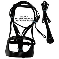 Bridon pour cheval en cuir véritable 100% robuste avec cristaux, diamants, strass, quincaillerie en acier inoxydable, rembourrage confortable et réglable