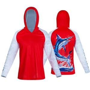 Traje de Pesca Personalizado de Manga Larga, Sudadera Transpirable de Poliéster con Impresión Digital, Secado Rápido, Protección Solar y Contra el Viento, para Senderismo y Pesca - Product Image 4