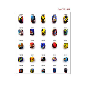 Perles en verre de Murano et Millefiori faites à la main de qualité supérieure pour la fabrication de bijoux, perles au design magnifique pour la fabrication de bracelets - Product Image 3