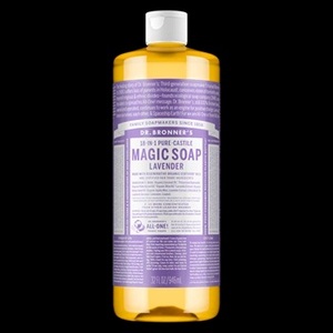 Dr. Bronner's Magic <b>Soap</b>-Lavender-Pure-<b>Castile</b> Bar <b>Soap</b>-32 Fl oz Brighten & Moisturizing for Face Body & Hand Wash - Product Image 2