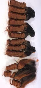 Cabello Humano Vietnamita Remy, Directo de Fábrica, Ondulado Profundo, Ondulado Natural, Doble Trama a Máquina, Todos los Colores - Product Image 2