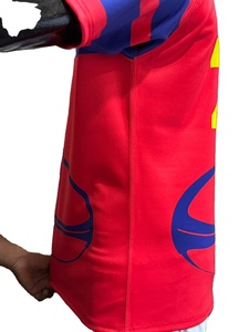 Camiseta de rugby de 4 capas de tela de alta calidad, hecha a medida, con cuello redondo y cinta en el cuello, de alto rendimiento. - Product Image 4