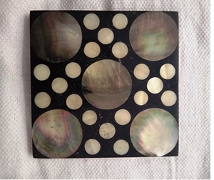 Custom Material Coaster Set Classic Style round Stone Pads for Kitchen Made in India - Product Image 1