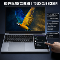 Nouvelle Offre Spéciale : Ordinateurs Portables Professionnels à Double Écran Tactile 15,6 Pouces (15,6'' + 7'') avec Processeur Intel Celeron N100, 8 Go de RAM et 256 Go de SSD