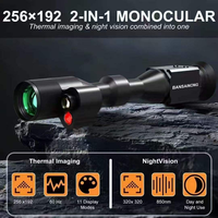 Lunette thermique multifonction 3-en-1 avec capteur 256x196 : vision nocturne + vision numérique + vision diurne