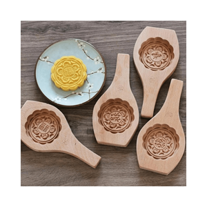 Moule de cuisson pour Biscuit Muffin au chocolat/mini moules à gâteaux faits à la main/moule à gâteau de lune bricolage en bois du Vietnam - Product Image 1