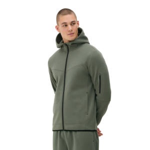 Ensemble de survêtement pour homme avec fermeture éclair, pantalon de jogging, imprimé en relief, survêtement 50% coton 50% polyester, 100% coton - Product Image 2