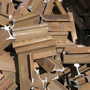 Ferrous Steel Quality Used Rail Scrap HMS 1 2 Scrap/HMS 1&2, Used Railway Track in Bulk Used Rail