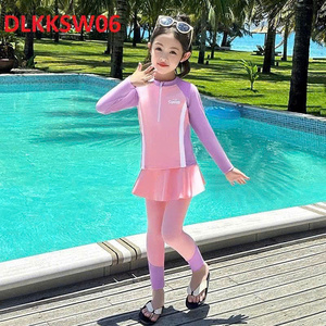 Conjunto de 2 piezas de alta calidad para mujer, traje de baño Micro sólido, nailon-Spandex, impermeable, secado rápido, 4 vías, tejido elástico estampado frontal - Product Image 1
