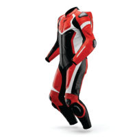Combinaison de moto en cuir à manches longues pour homme, rouge, noir, blanc, coupe-vent, protectrice, une pièce, équipement de course sur circuit, adulte
