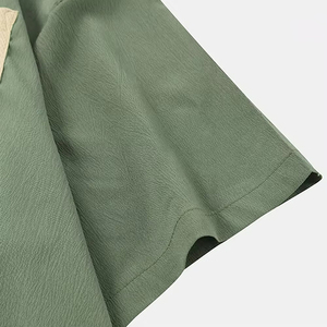 Conjunto doble informal de verano para hombre Camisa y pantalones cortos de secado rápido de algodón 100% sueltos personalizados Diseño simple Hecho en Pakistán Prendas de abrigo - Product Image 5