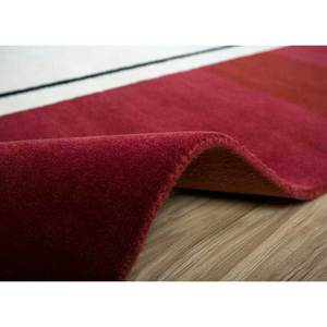 Tapis en laine noué à la main Sthir, motif abstrait rouge et orange, kilim, 9x12 rectangulaire, pour entrée ou salon AIWL-3015 - Product Image 5