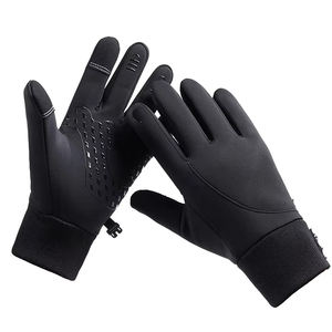 Guantes de equitación ecuestre Unisex de neopreno de invierno de alta calidad, antideslizantes, transpirables, correa de muñeca ajustable con dedo completo - Product Image 1