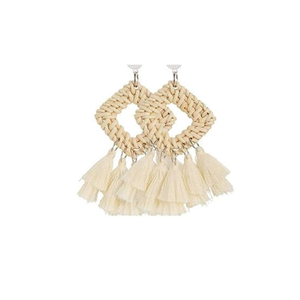 Entrega rápida pendientes de ratán de alta calidad para mujer Regalos de joyería en forma de gota - Product Image 6