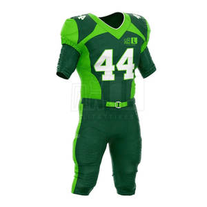 Vente en gros personnalisée, ensemble de maillots et de pantalons de football américain de style récent, conception personnalisée, uniforme de football américain à séchage rapide - Product Image 2