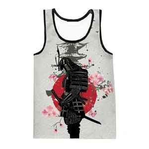 New Fashion Summer Casual Men's 3D Printed Tank <b>Tops</b> Breathable Knitted <b>Oversized</b> Streetwear Tees Hip Hop Style - Product Image 2