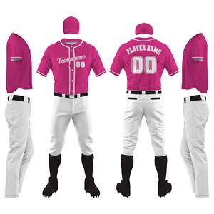 Ensemble d'uniformes de baseball de qualité supérieure, sur mesure, respirant, unisexe, pour adultes, 100 % polyester, séchage rapide - Product Image 2