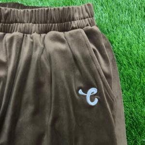 Trajes de sudor de algodón con cremallera de alta calidad, chándales informales bordados personalizados, conjunto de 2 piezas transpirable con logotipo de diseño elegante - Product Image 3