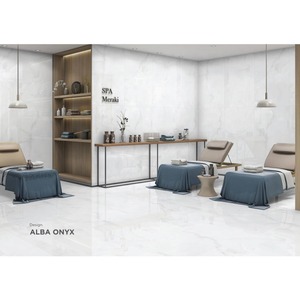 Carreaux en porcelaine brillante Serpentine Oyster 80x160cm pour sols Desert Onyx - Product Image 5