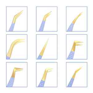 Pinzas de extensión de pestañas de acero inoxidable personalizadas injertadas de calidad superior con puntas de fibra para compradores mayoristas - Product Image 2