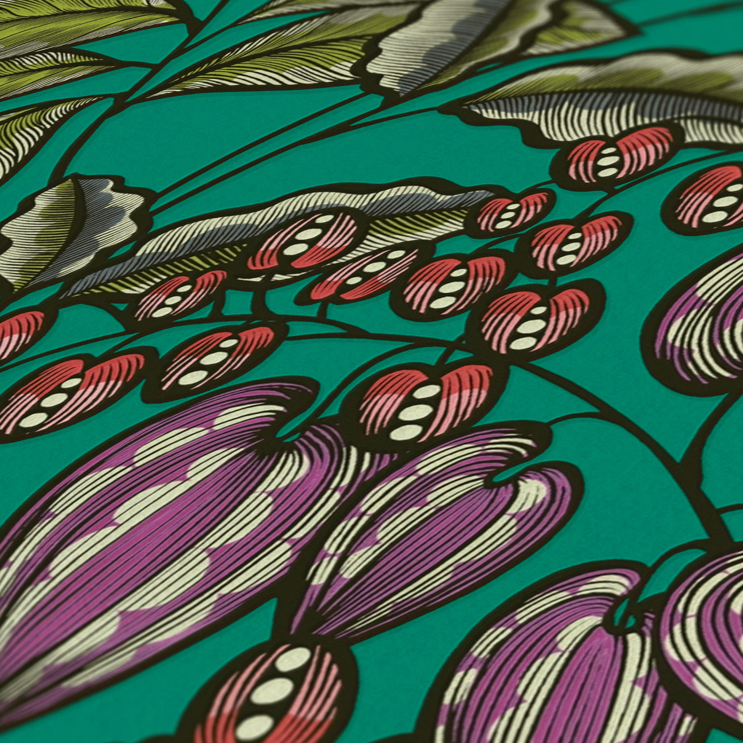 green red purple black